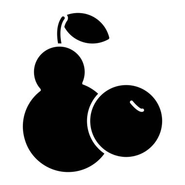 Lezzetli bir meyve ikonu, armut vektörü.