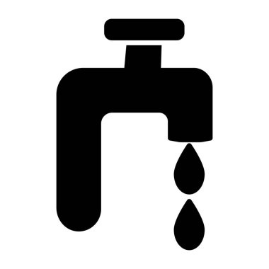 Su musluğu vektörü, tesisat simgesi