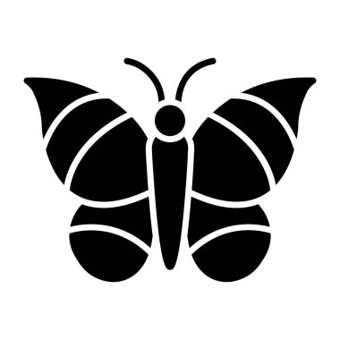 Düzenlenebilir kelebeğin bir simge tasarımı