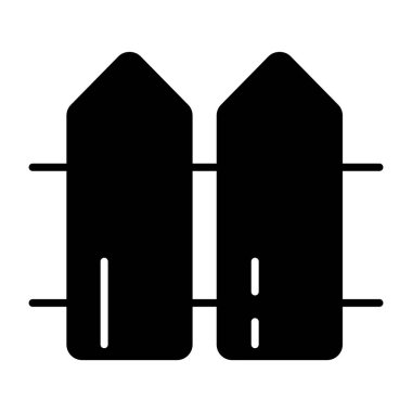 Ahşap bariyer, çit simgesi.