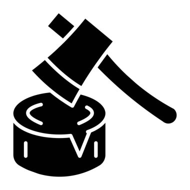 Ahşap sapının premium indirme simgesi