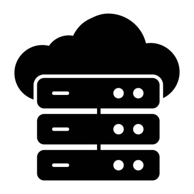 Bulut sunucusunun premium indirme simgesi