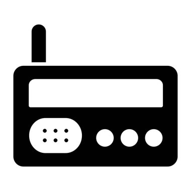 Radyo için düzenlenebilir bir tasarım simgesi