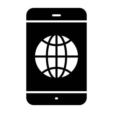 Mobil ağın premimium indirme simgesi