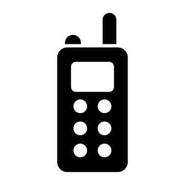 Telsiz konuşma simgesi, düzenlenebilir vektör