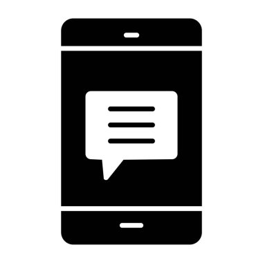 Akıllı telefonlu sohbet balonu, mobil ileti uygulamasının simgesi