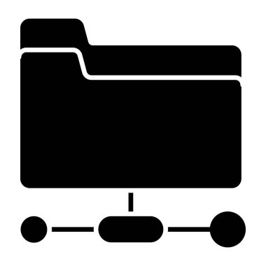 Ağ dizininin düzenlenebilir tasarım simgesi