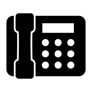 Faks makinesinin düzenlenebilir tasarım simgesi