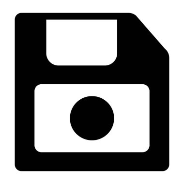 Disket simgesi, düzenlenebilir vektör 