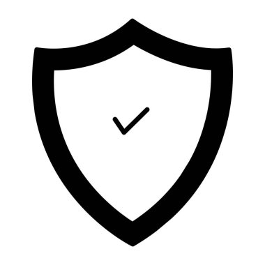 Güvenlik kalkanının düzenlenebilir tasarım simgesi