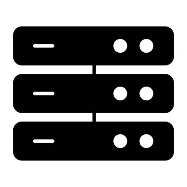 Sunucu rafının premium indirme simgesi