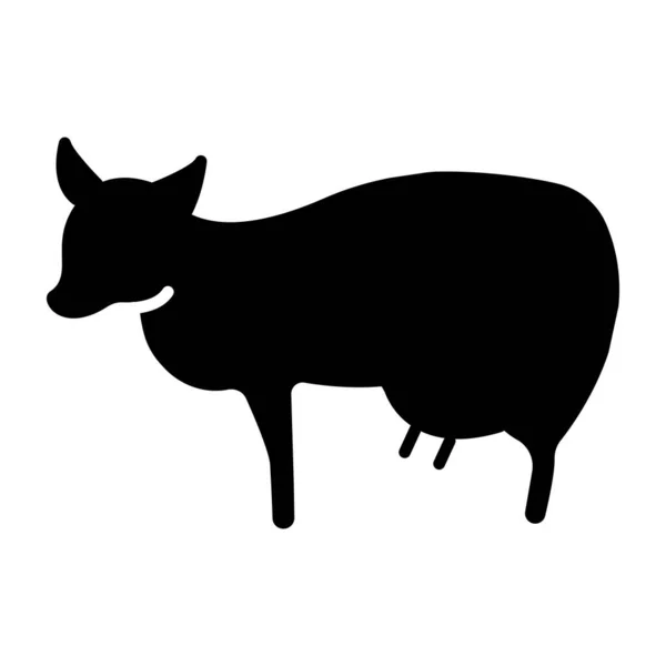 Ícone Design Moderno Animal Vaca — Vetor de Stock