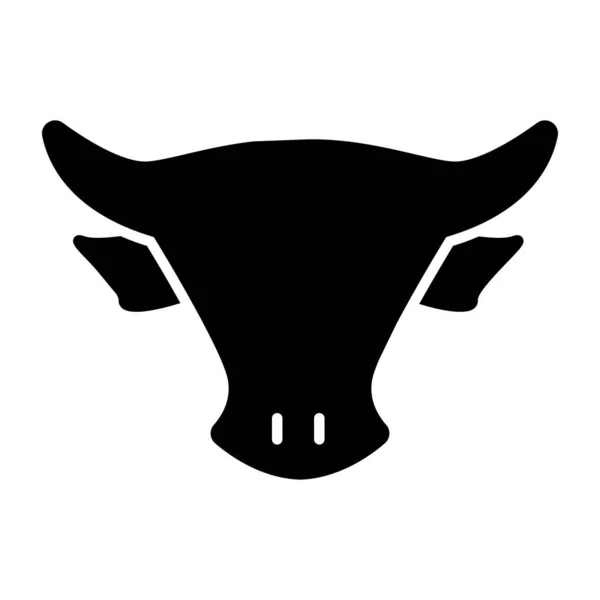 Icono Diseño Moda Animal Vaca — Vector de stock