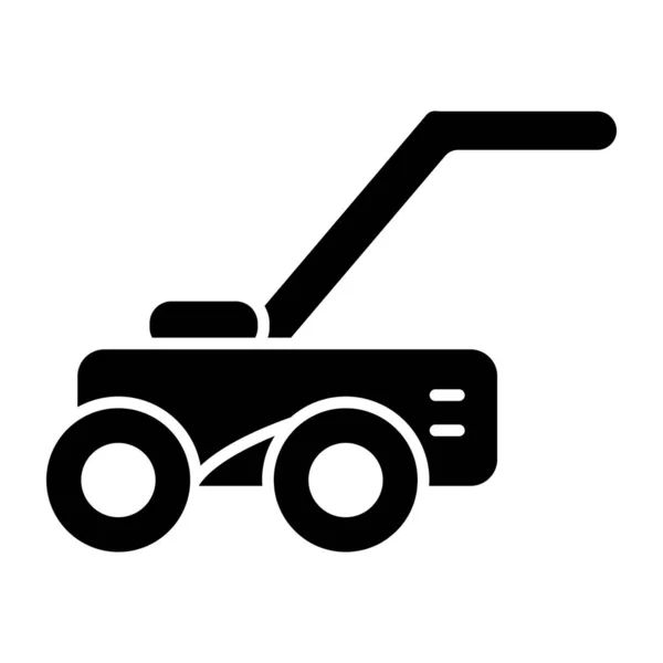 ユニークなデザインの芝刈り機のアイコン — ストックベクタ