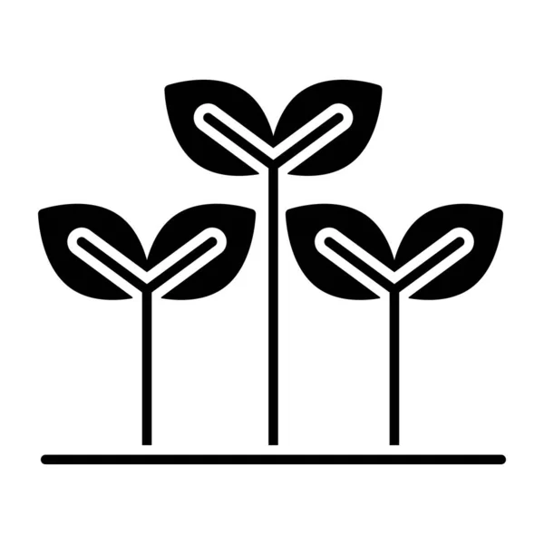 Trendige Design Ikone Der Pflanzen — Stockvektor