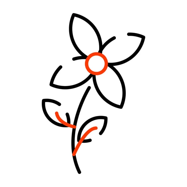 Une Icône Conception Parfaite Fleur — Image vectorielle