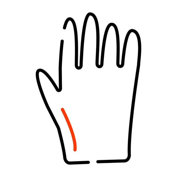 Handklädesikon Linjär Design Handskar — Stock vektor