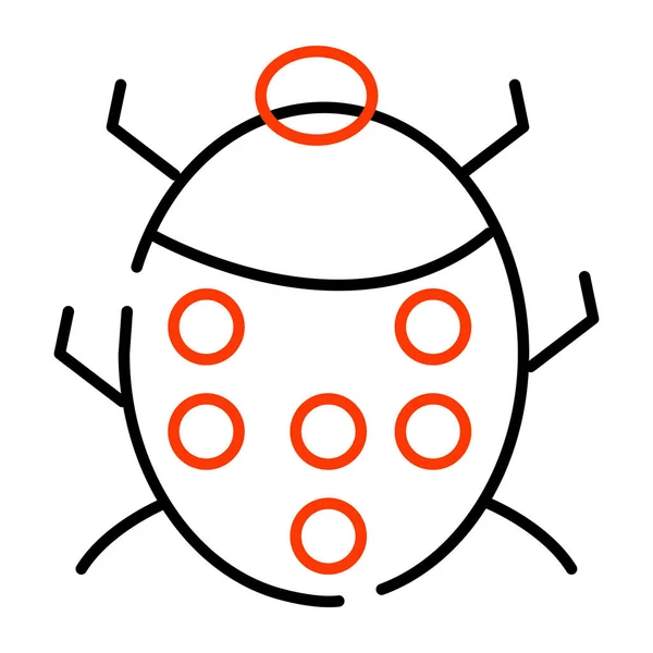 Ikon Desain Unik Dari Bug - Stok Vektor