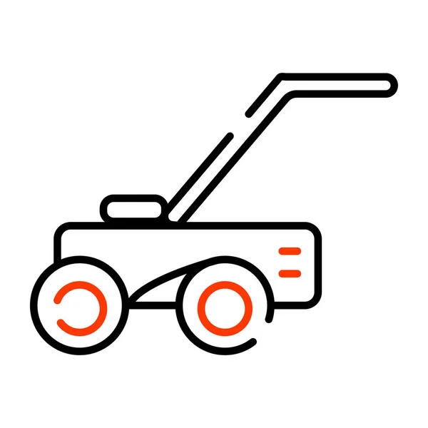 Eine Ikone Der Rasenmähermaschine Einzigartigen Design — Stockvektor