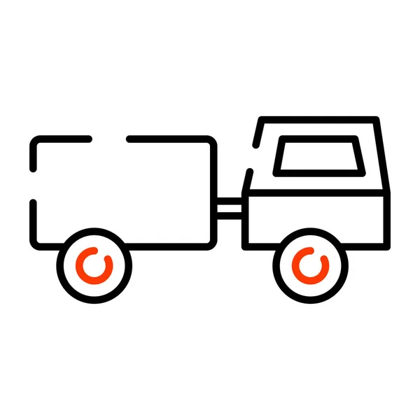 Een Icoon Ontwerp Van Tractor Trolley — Stockvector