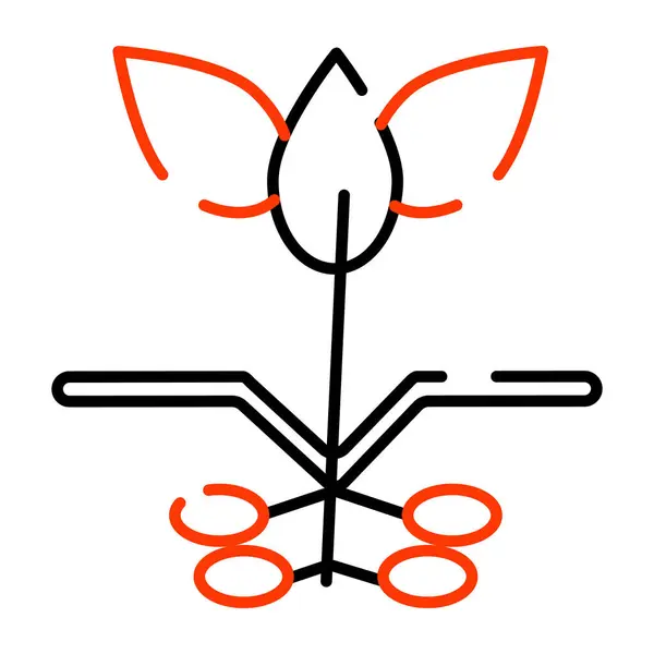 Eine Perfekte Design Ikone Der Blütenpracht — Stockvektor