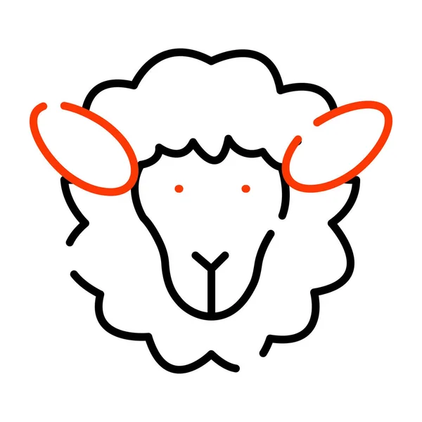 Ícone Design Moderno Ovelha Animal — Vetor de Stock