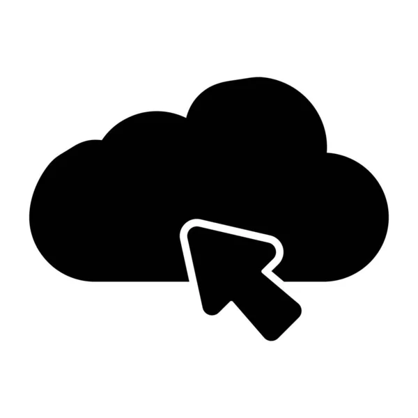Icône Design Tendance Curseur Cloud — Image vectorielle