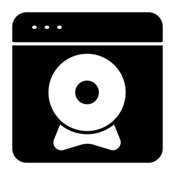 Icono Tecnología Moderna Webcam — Vector de stock