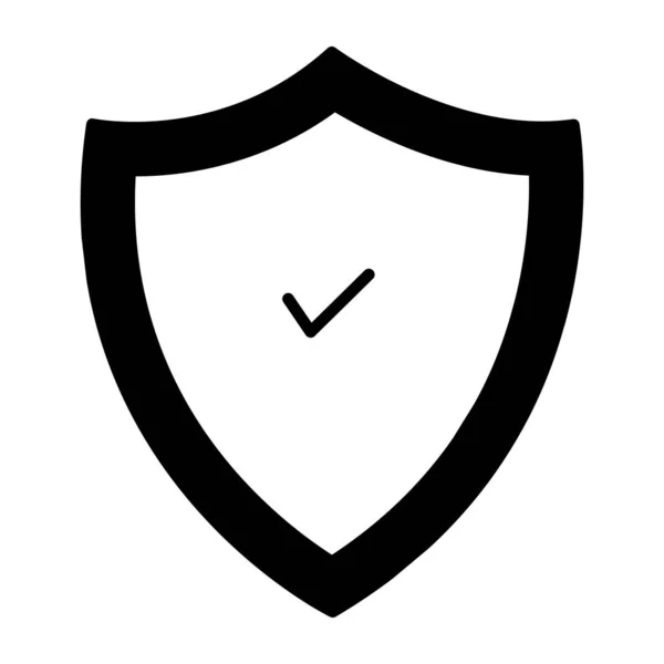 Ícone Design Editável Escudo Segurança —  Vetores de Stock