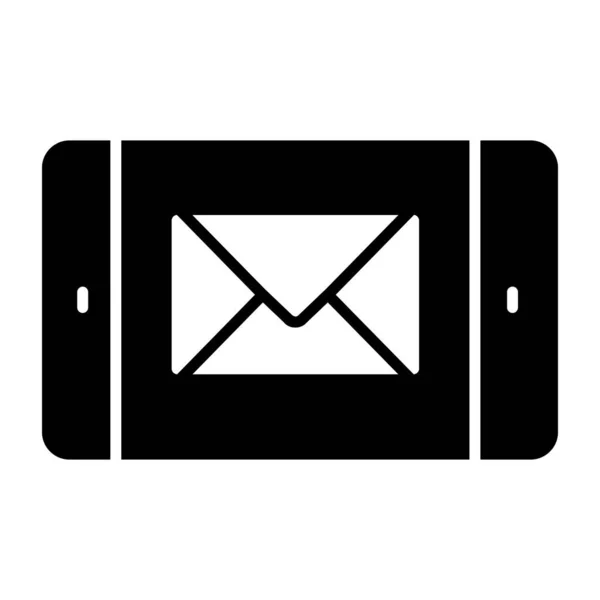 Boríték Belül Okostelefon Koncepció Mobil Mail — Stock Vector