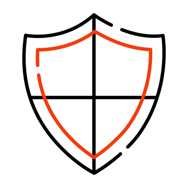 Icono Diseño Moda Del Escudo Seguridad — Archivo Imágenes Vectoriales