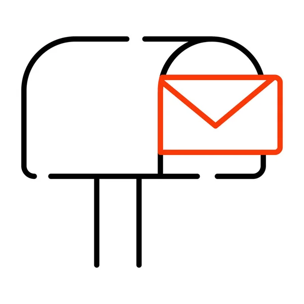 Редактируемая Иконка Дизайна Почтового Ящика — стоковый вектор
