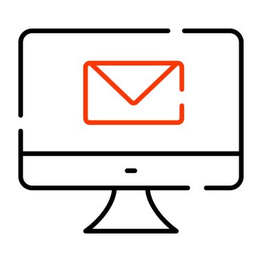 Elektronik posta görüntüleme ekranı içerisindeki zarf