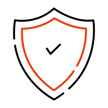 Güvenlik kalkanının düzenlenebilir tasarım simgesi