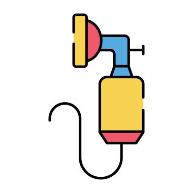 Oksijen maskesinin modern tasarım simgesi