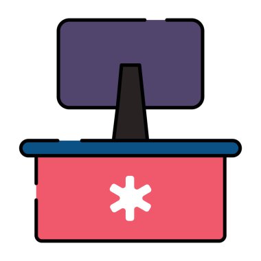 Hastane resepsiyonunun moda tasarım simgesi