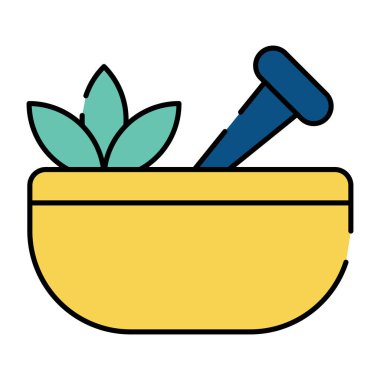 Havan topuzunun modaya uygun bir vektör tasarımı