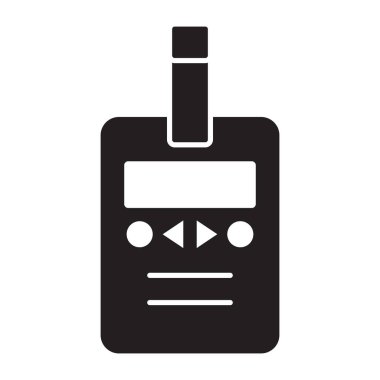 Şeker test makinesi simgesi, glukometrenin katı tasarımı