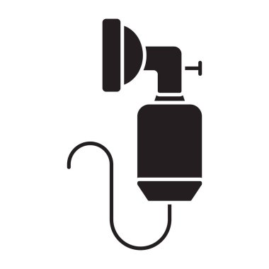 Oksijen maskesinin modern tasarım simgesi