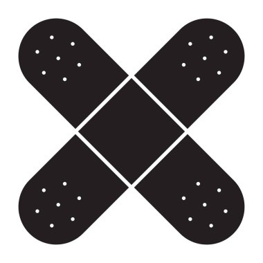 İlk yardım bandajlarının yaratıcı tasarım simgesi