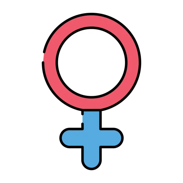 Unique Design Icon Female Gender — Stock Vector