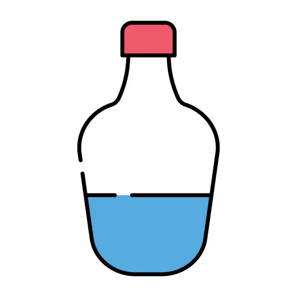Eine Perfekte Design Ikone Der Chemieflasche — Stockvektor