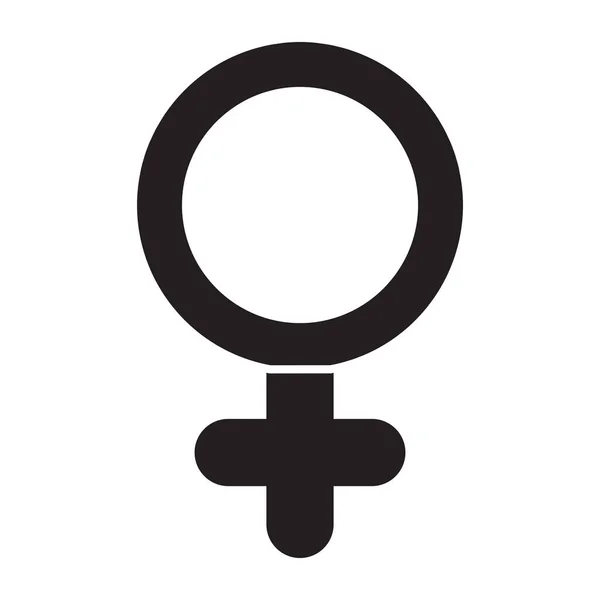 Ícone Design Único Gênero Feminino — Vetor de Stock