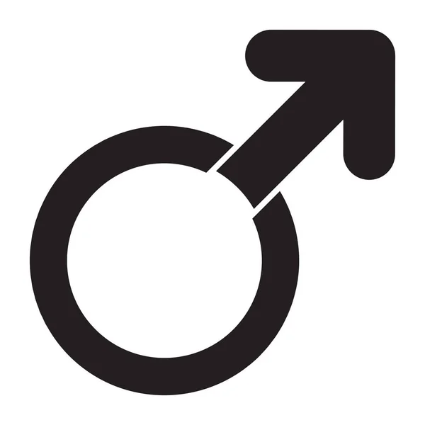 Unique Design Icon Male Gender — Stock Vector