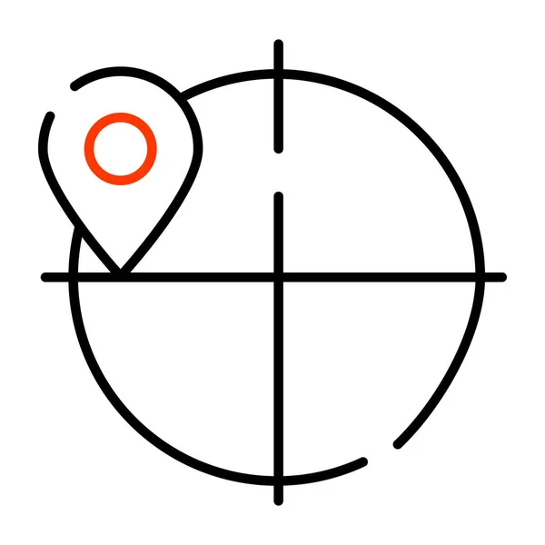 Ein Icon Design Des Zielortes — Stockvektor