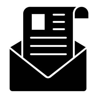 Zarfın içindeki özgeçmiş simgesini gösteren mektup