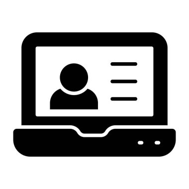 Çevrimiçi hesabın yaratıcı tasarım simgesi