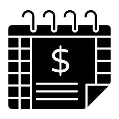 Takvimde dolar işareti, maaş günü kavramı