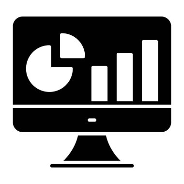 Çevrimiçi veri analizlerinin premium indirme simgesi