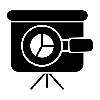 İş sunumunun düzenlenebilir tasarım simgesi